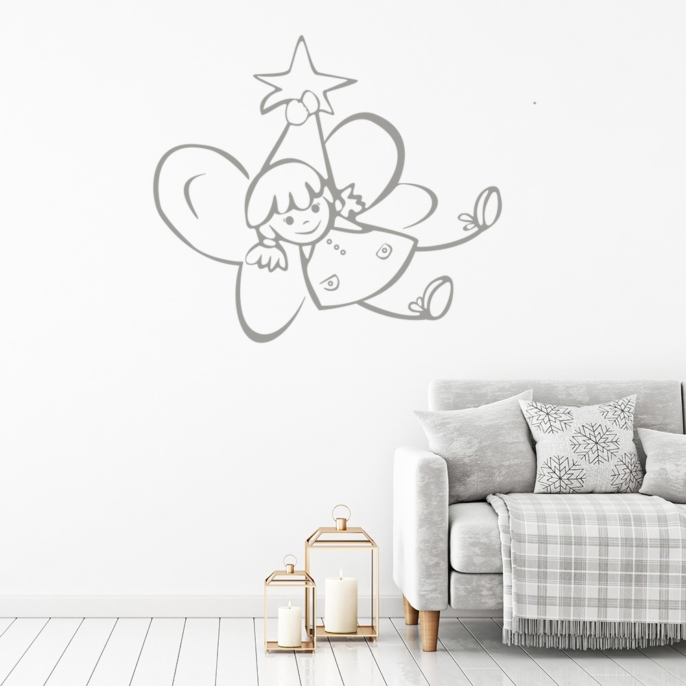 Cute Angel Christmas Angel Wall Sticker