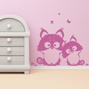 Cute Kittens Childrens Wall Sticker