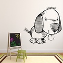Cute Puppy Dog Wall Sticker - Mod2