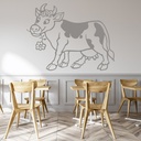Daisy Cow Farm Animals Wall Sticker