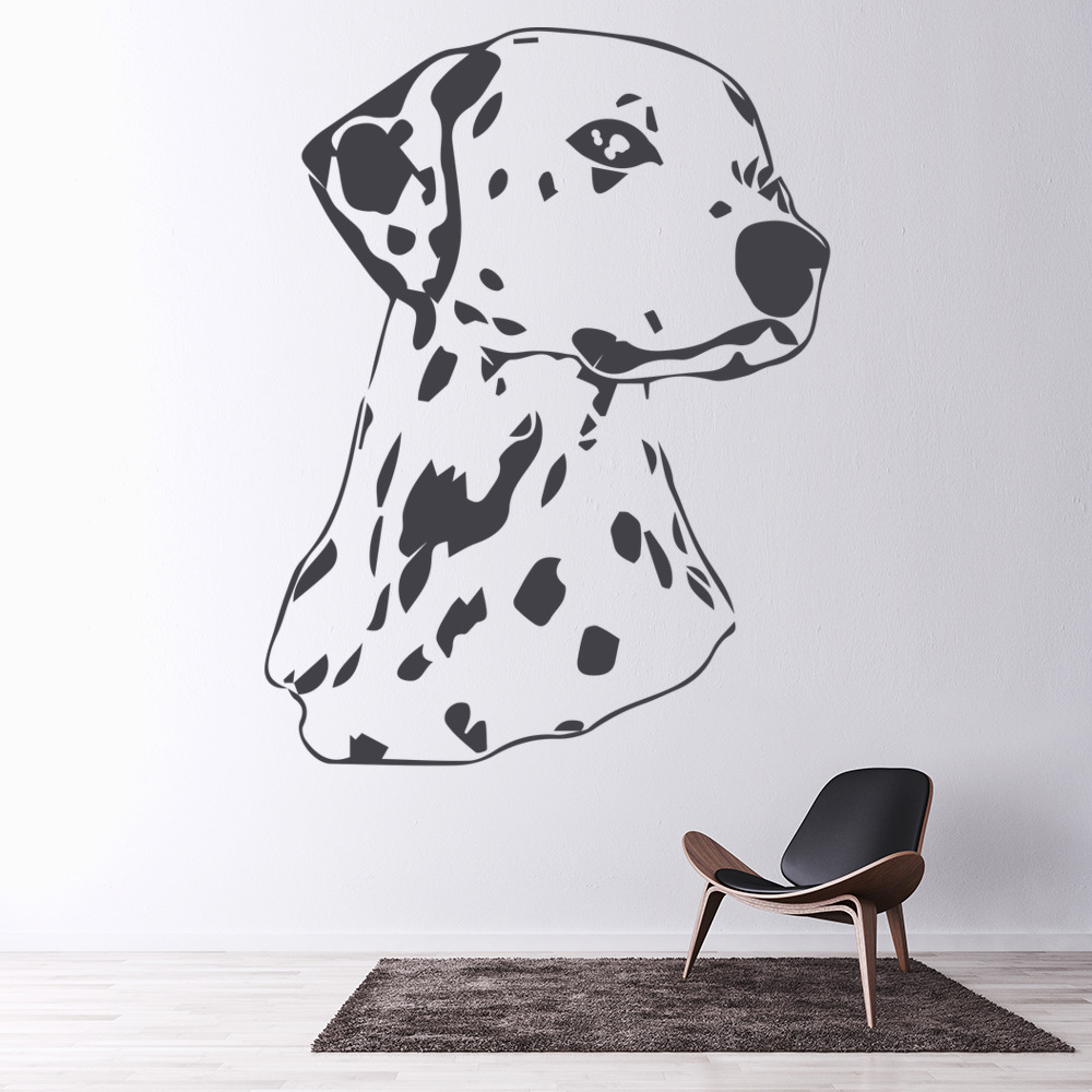 Dalmatian Head Dog Wall Sticker - Mod8