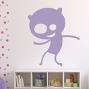 Dancing Monster Halloween Wall Sticker