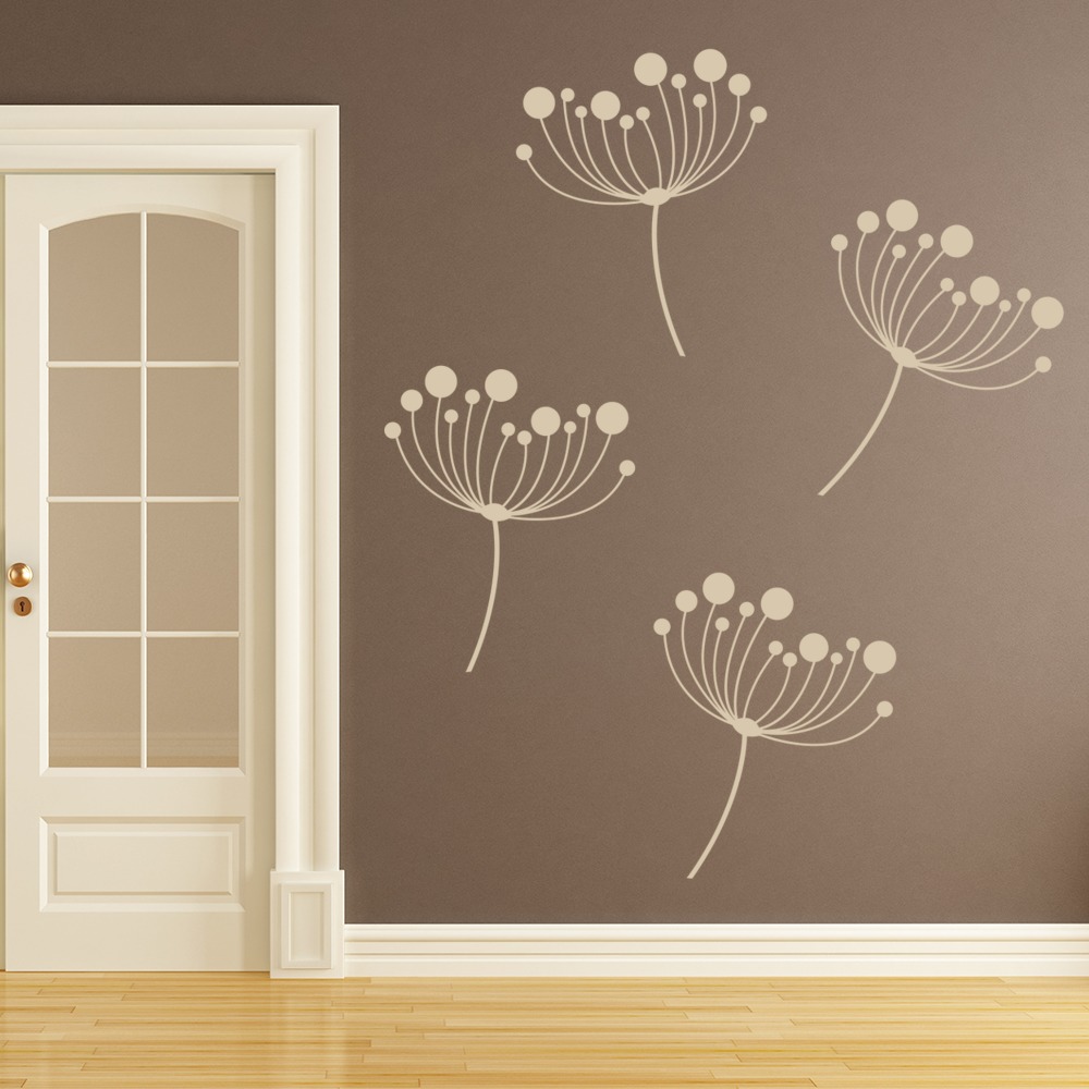 Dandelion Spores Floral Wall Sticker