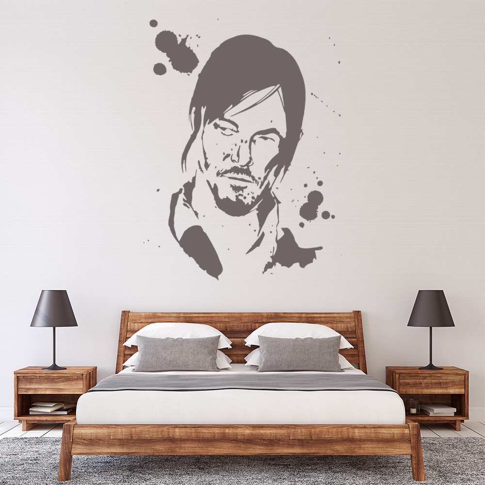 Daryl The Walking Dead Wall Sticker
