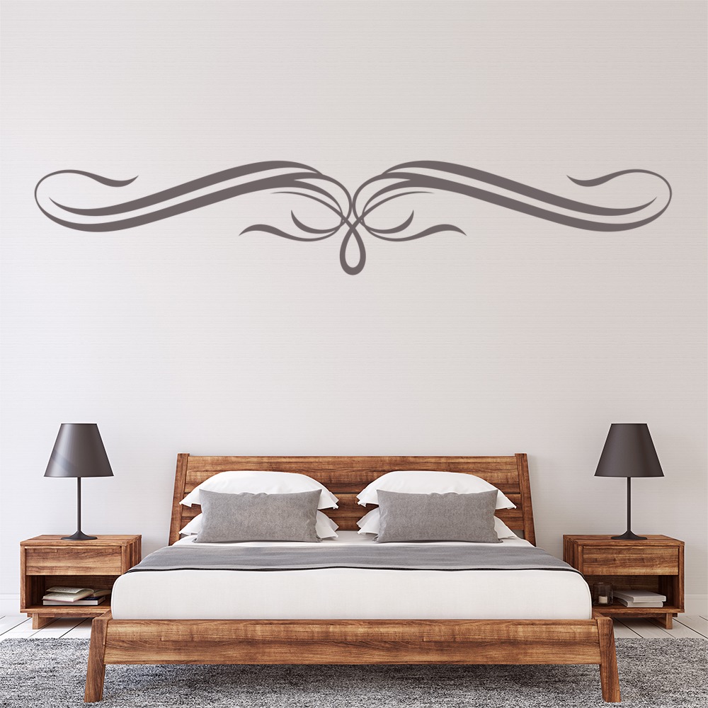 Decorative Bow Headboard Wall Sticker