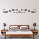 Decorative Bow Headboard Wall Sticker