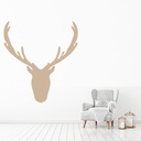 Deer Stag Head Woodland Animals Wall Sticker