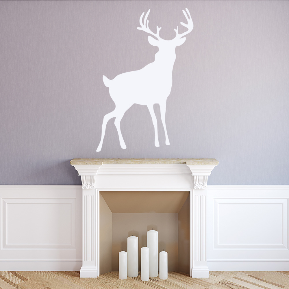Deer Stag Woodland Animals Wall Sticker - Mod1