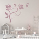 Delicate Branch Floral Corner Wall Sticker