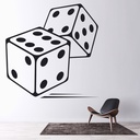 Dice Board Games Wall Sticker