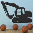Digger Construction Machines Wall Sticker