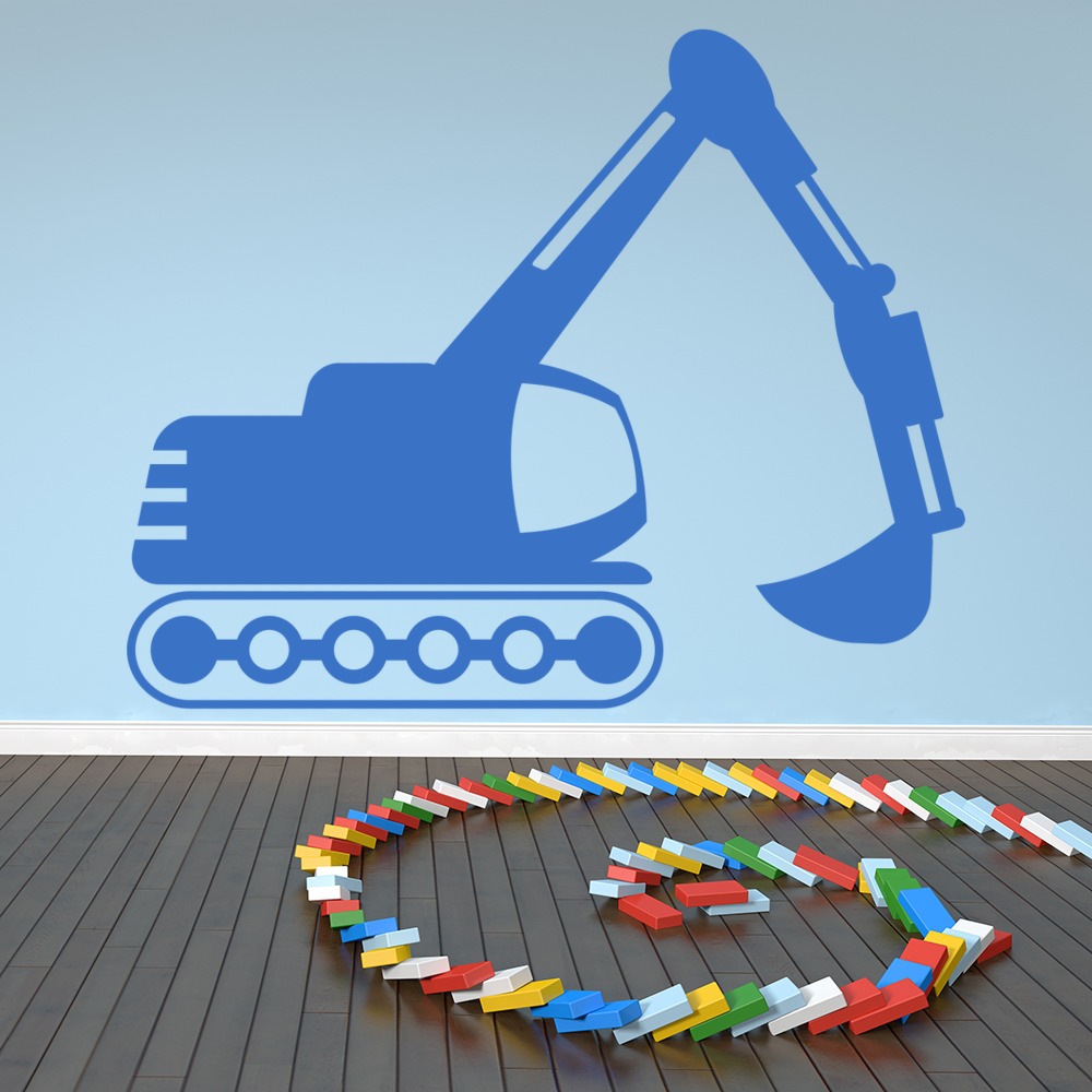Digger Nursery Wall Sticker