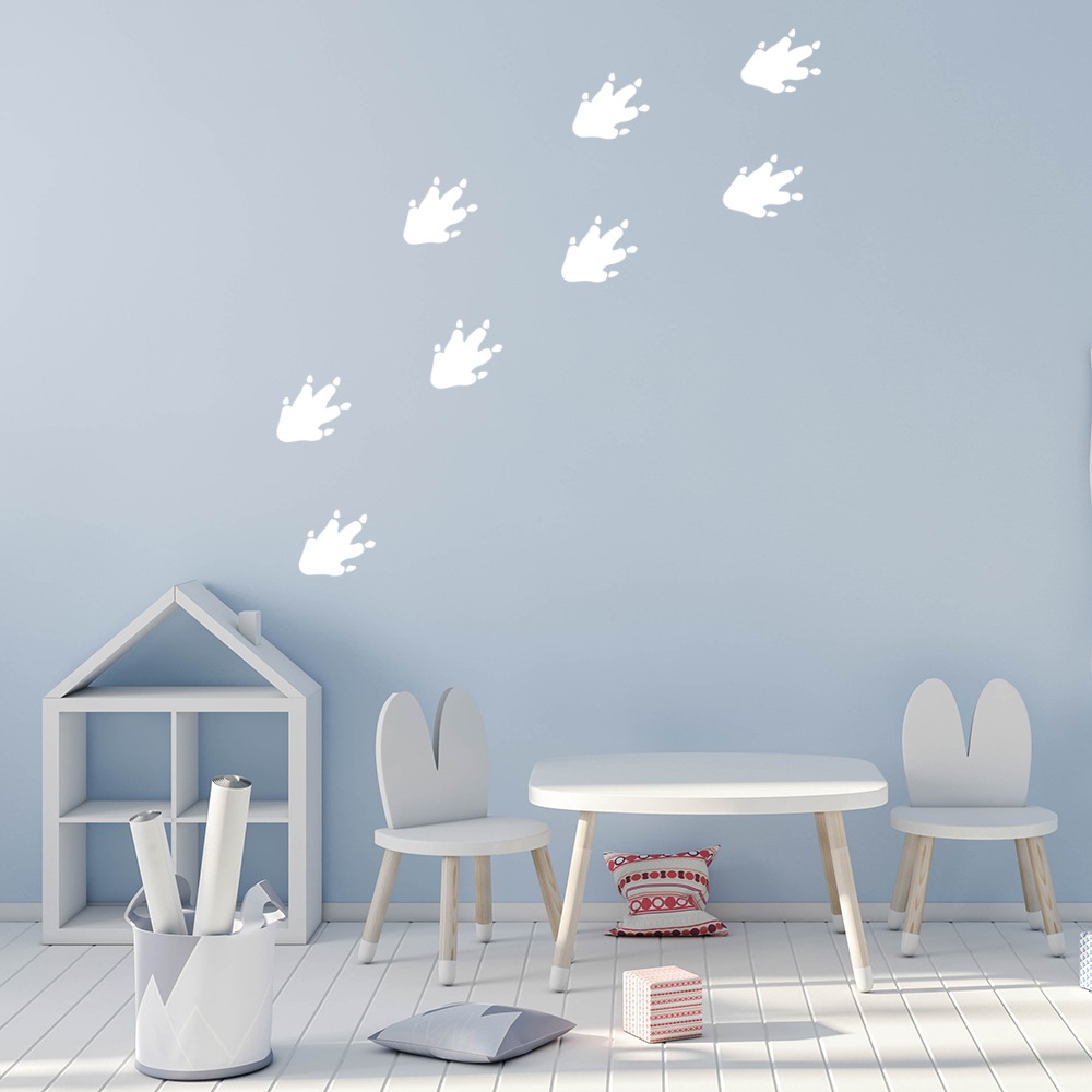 Dinosaur Footprints Jurassic Kids Wall Sticker