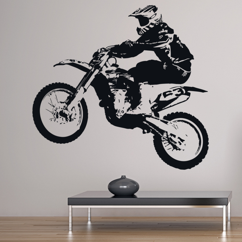 Dirt Bike Jump Motorbike Sports Wall Sticker