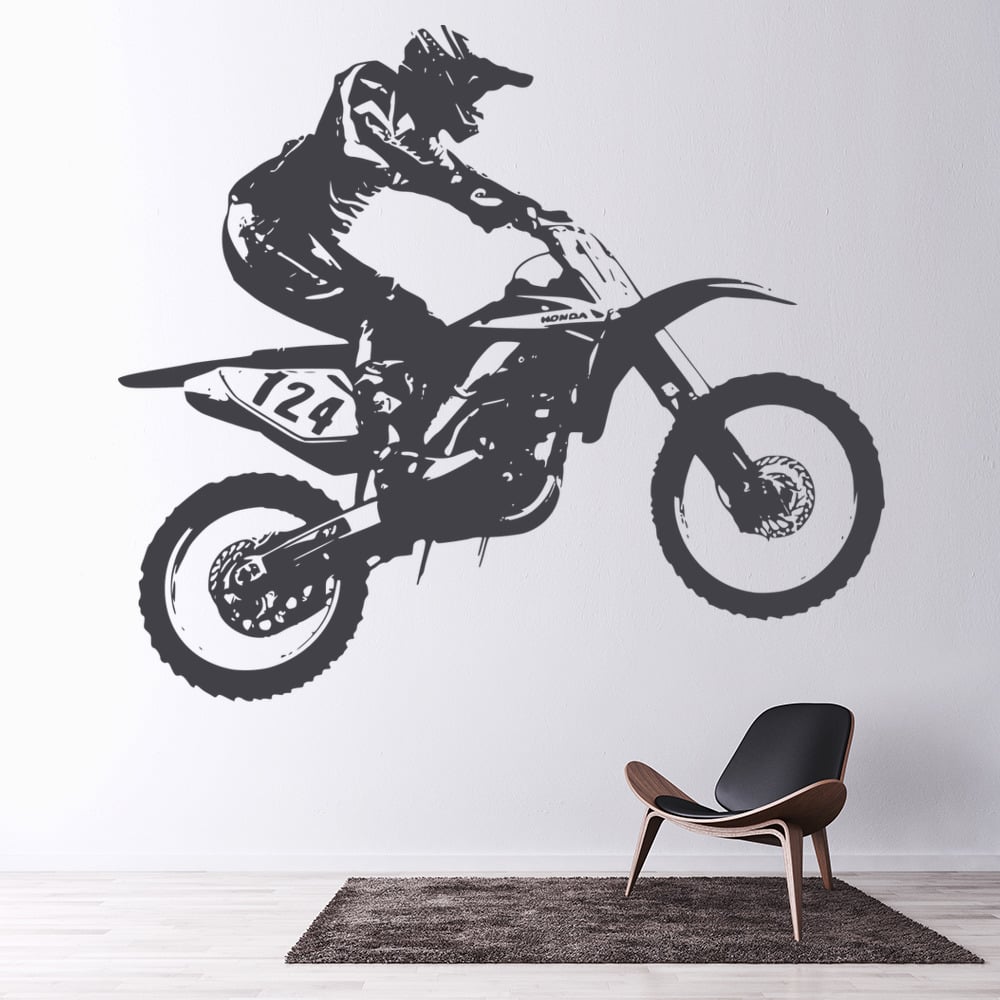 Dirt Bike Motocross Motorbike Wall Sticker