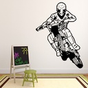 Dirt Bike Racer Motorsport Motorbike Wall Sticker