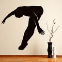 Diving Flip Swimming Wall Sticker