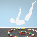 Diving Trick Swimming Wall Sticker