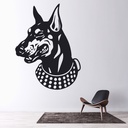Doberman Head Large Dog Wall Sticker