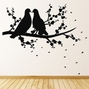 Doves On Branch Birds Trees Wall Sticker