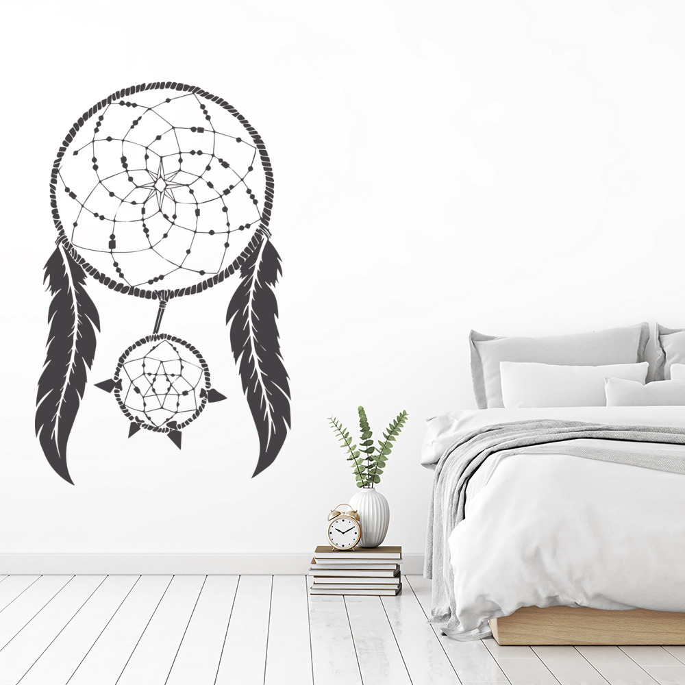 Dream Catcher Feather Wall Sticker - Mod5