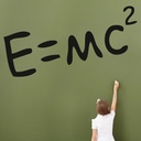 E=MC2 Albert Einstein Science Wall Sticker