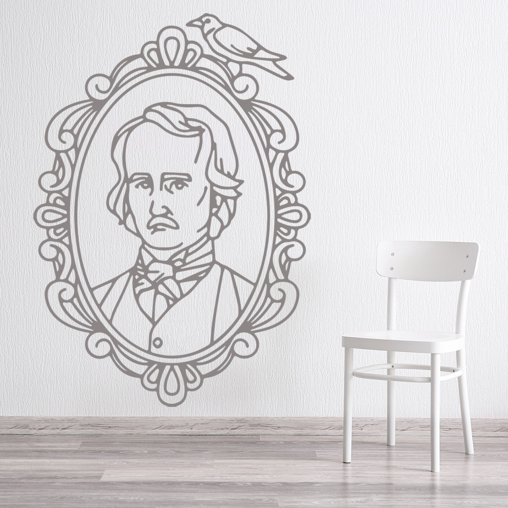 Edgar Allen Poe Poet Writer Wall Sticker