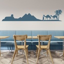 Egyptian Desert Pyramids Camels Wall Sticker Scene