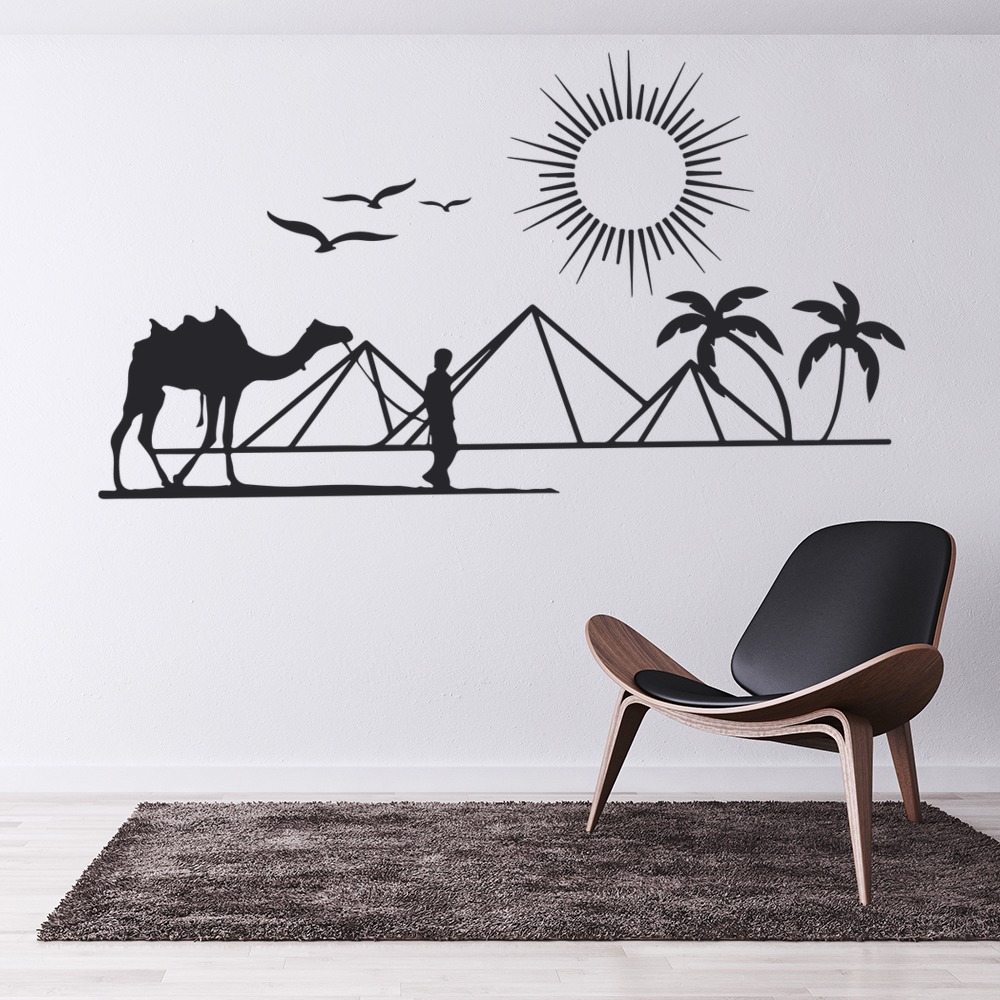 Egyptian Pyramids Scene Wall Sticker