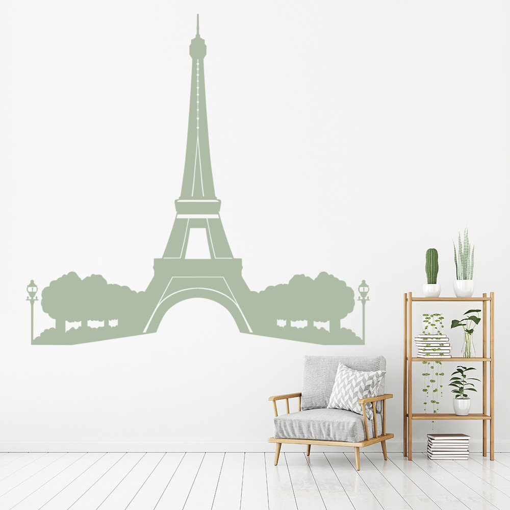 Eiffel Tower Paris Skyline Wall Sticker