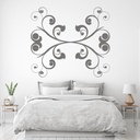 Embellishment Swirl Headboard Wall Sticker