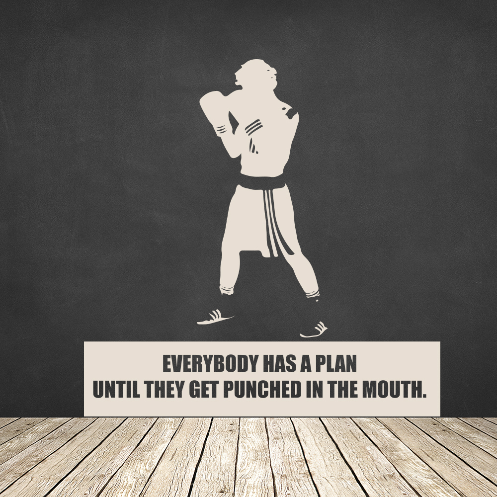 Everybody Has A Plan Mike Tyson Quote Wall Sticker