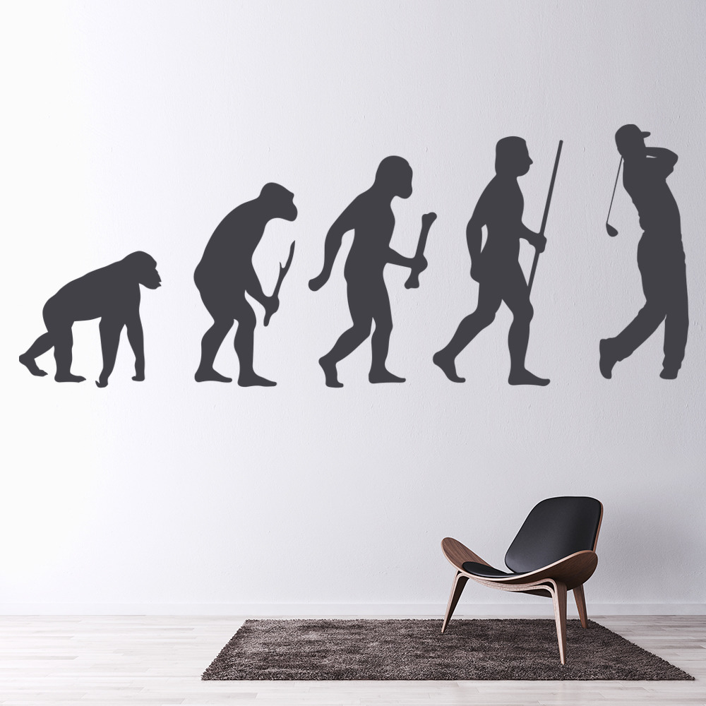 Evolution Golf Wall Sticker