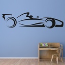 F1 Race Car Transport Wall Sticker