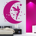 Fairy Dreams Moon Stars Wall Sticker