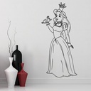 Fairytale Princess And The Frog Wall Sticker