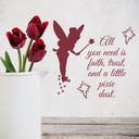 Faith, Trust & Pixie Dust Tinkerbell Wall Sticker