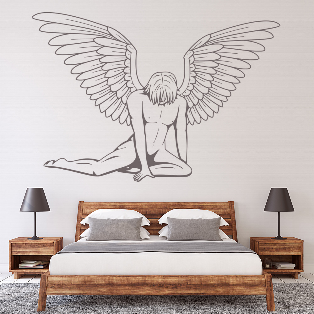 Fallen Male Angel Wall Sticker