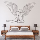 Fallen Male Angel Wall Sticker