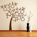 Family Tree Circle Frames Wall Sticker