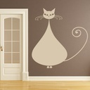 Fat Cat Wall Sticker