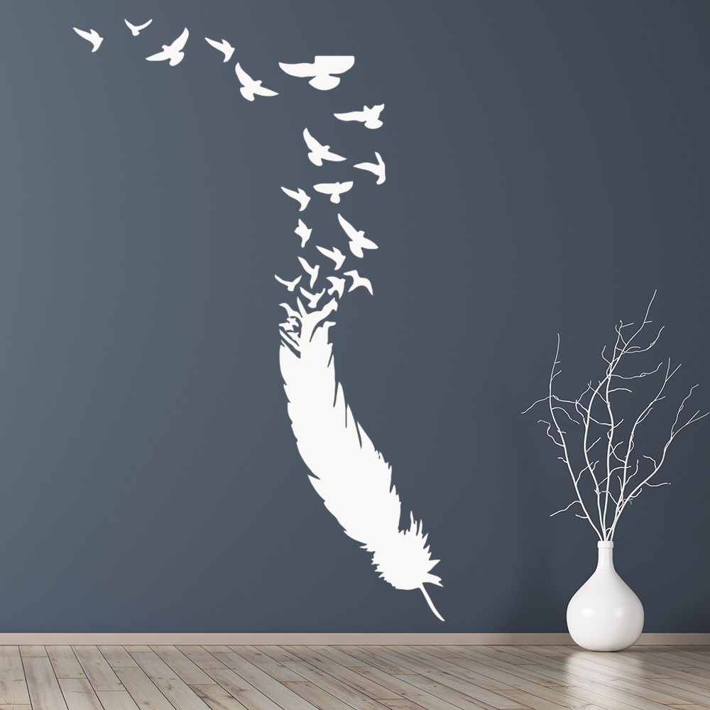 Feather Birds Wall Sticker