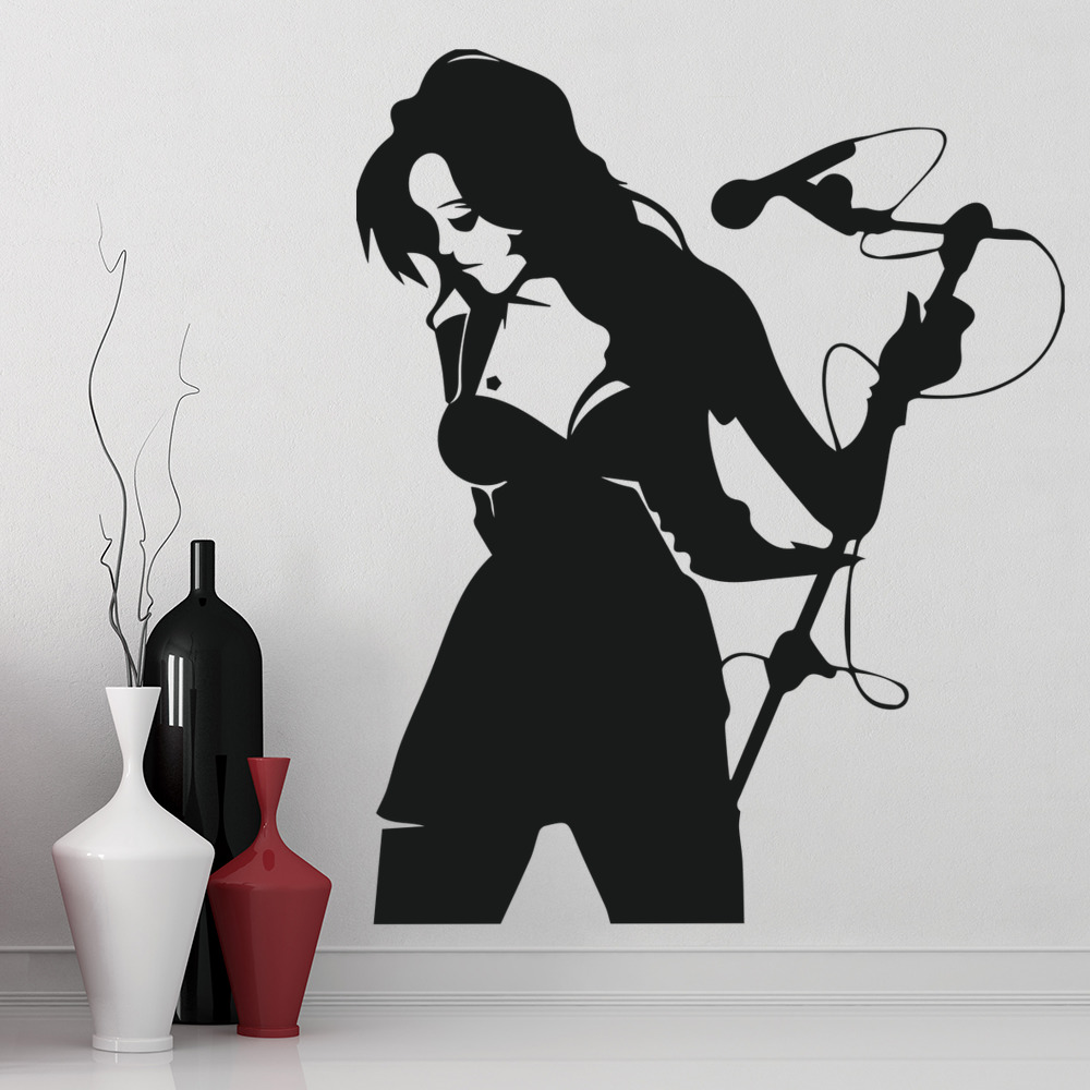 Female Singer Pop Music Wall Sticker