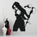 Female Singer Pop Music Wall Sticker