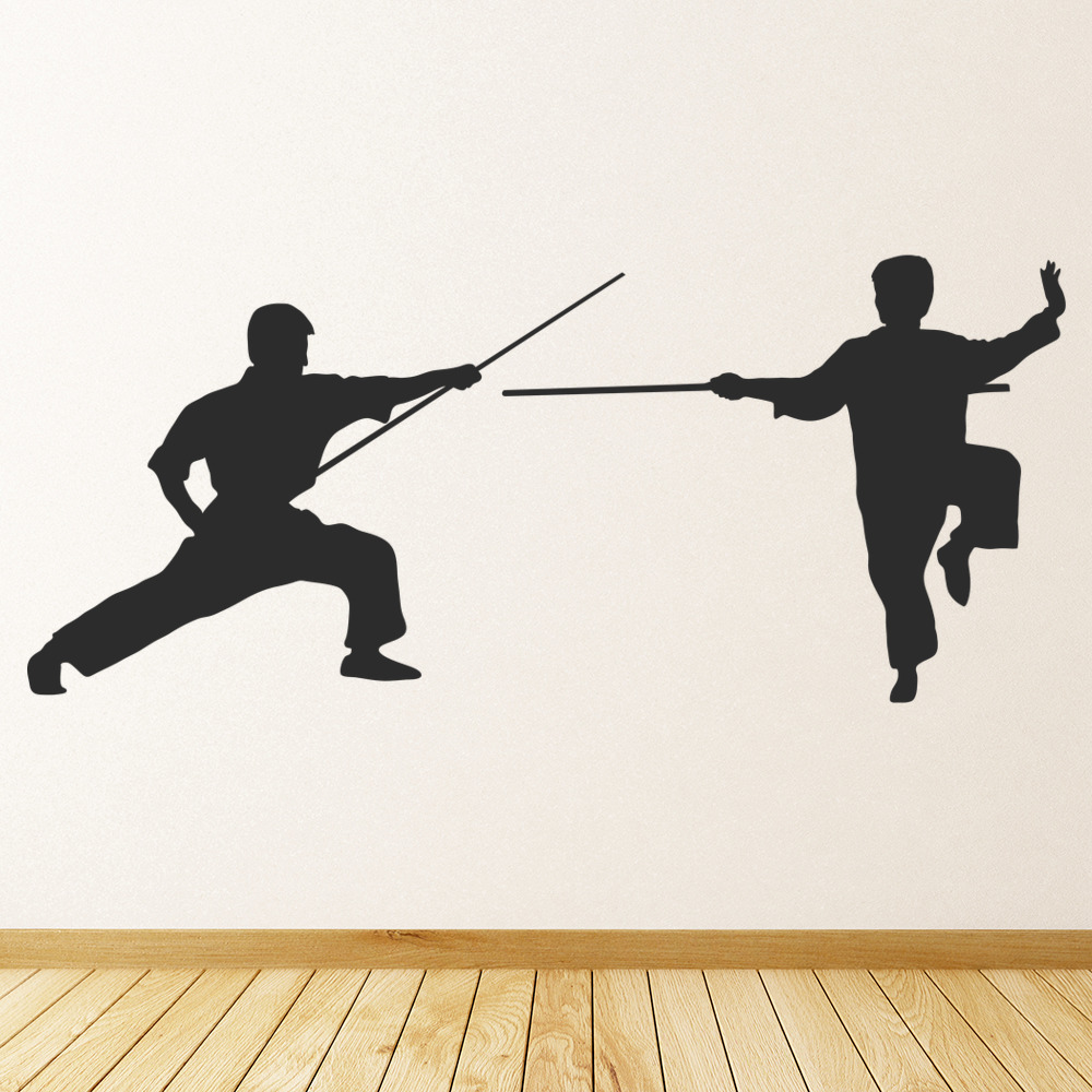 Fencing Sword Fight Wall Sticker