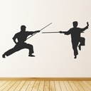 Fencing Sword Fight Wall Sticker