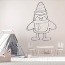 Festive Penguin Christmas Animals Wall Sticker