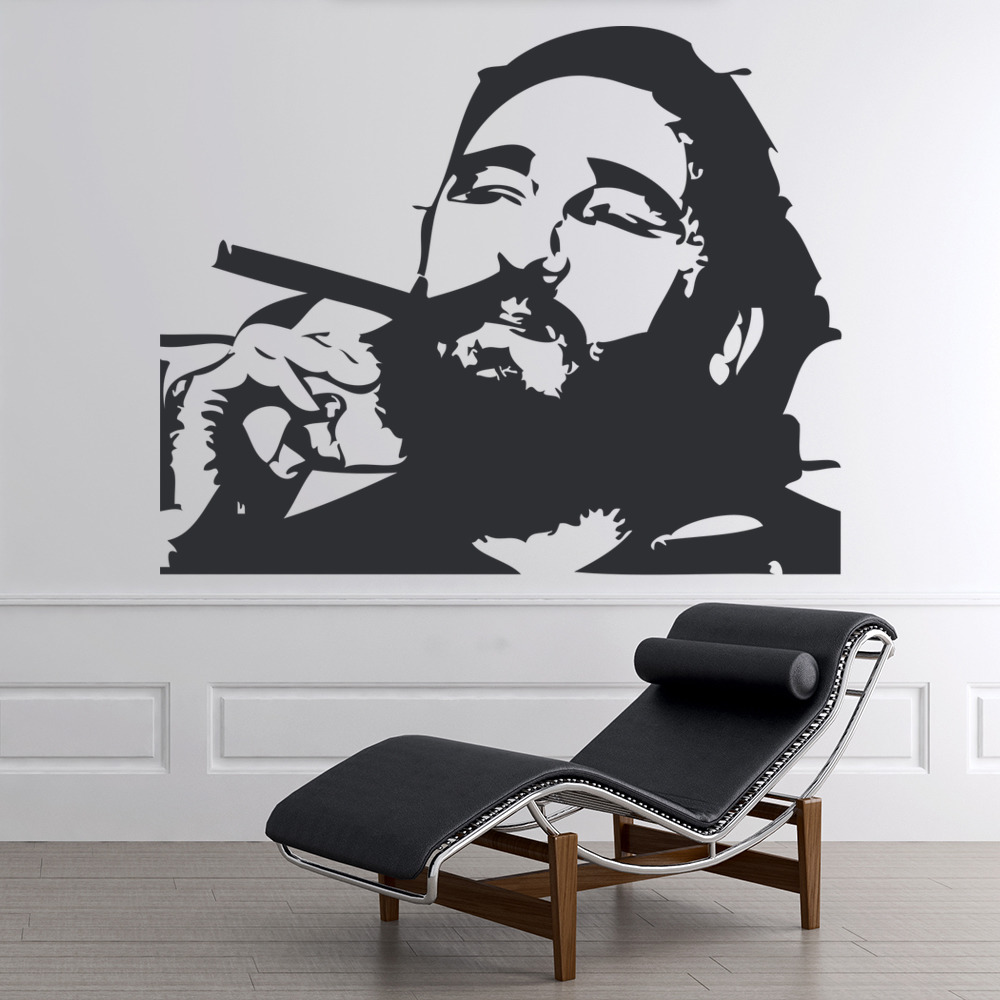 Fidel Castro Cuba President Wall Sticker