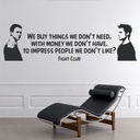 Fight Club Movie Quote Wall Sticker