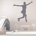 Figure Skater Ice Skating Wall Sticker